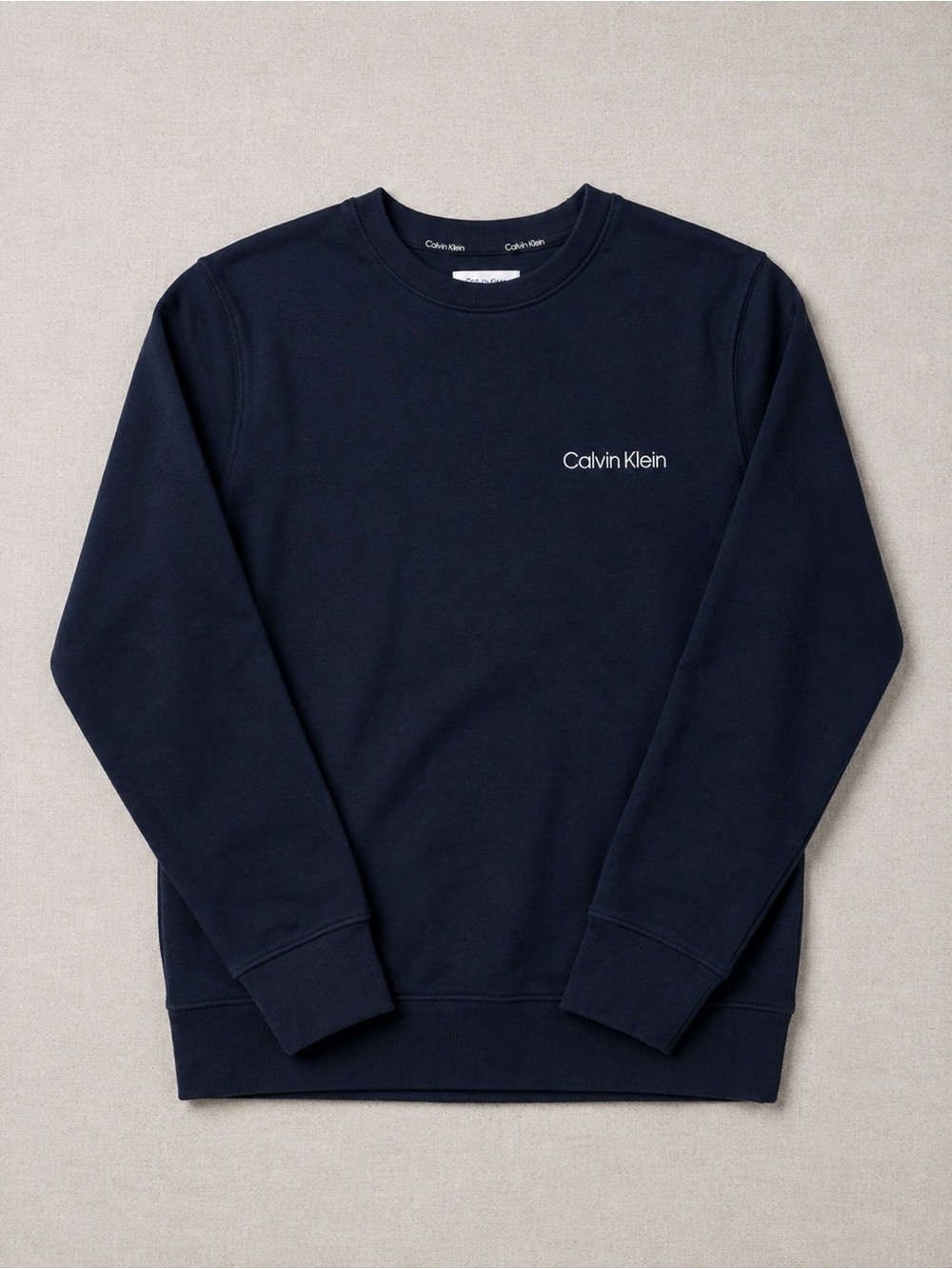 Calvin Klein Navy Blue Crewneck Sweater